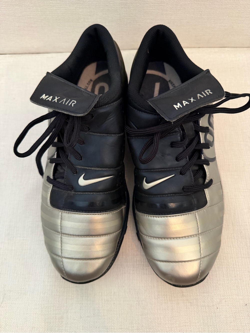 RARE Vintage Women’s 2004 Nike Air Max Total 365 T90 Black/Silver 8 Street Soles